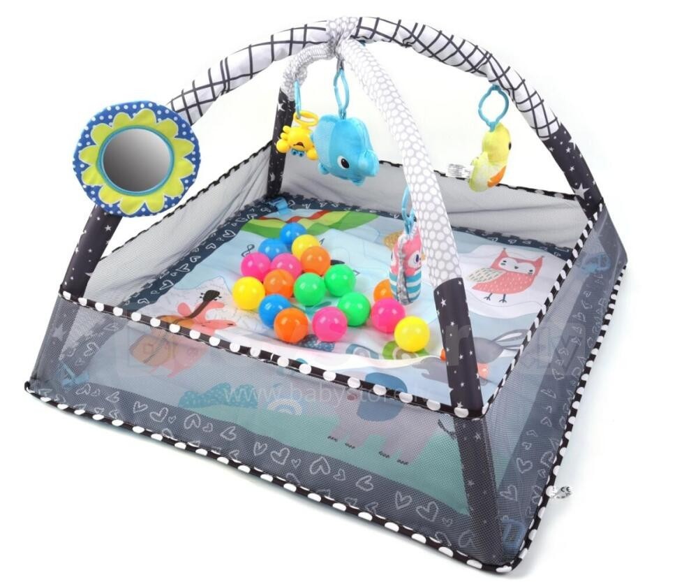 MILLY MALLY TinyMini Vzdělávací podložka 2v1 – Ohrádka s míčky