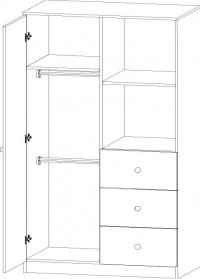 Kombinovaná skříň Faktum Mia PopUp