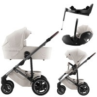 BRITAX RÖMER Set kočárek Smile 5Z + hluboká korba + autosedačka Baby-Safe PRO + Vario Base 5Z