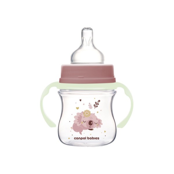 Canpol babies Antikoliková lahev EasyStart se svítícími úchyty SLEEPY KOALA