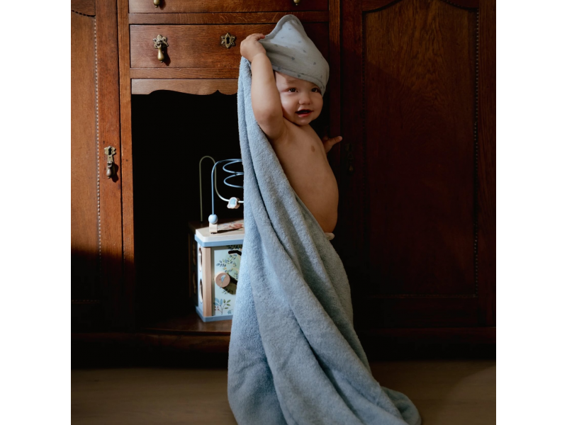 LITTLE DUTCH Osuška s kapucí 100x100 cm Pure