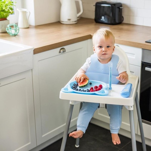 BABYONO Lžička silikonová s obalem 6m+