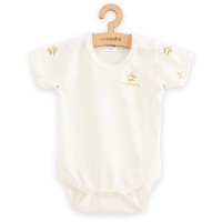 NEW BABY Kojenecké body s krátkým rukávem z organické bavlny Olivy