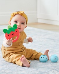 SKIP HOP Chrastítko Farmstand Berry Cute Band set 3 ks, 3m+