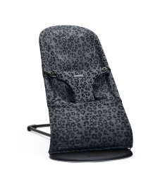 Lehátko Babybjorn Bouncer Bliss Anthracite/Leopard Mesh SOFT Collection