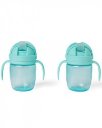 SKIP HOP Hrnek rostoucí Sip-to-Straw Teal 6 m+