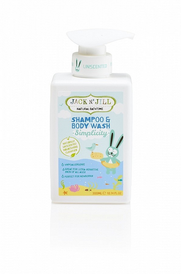 Jack N´ Jill NATURAL BATHTIME Sprchový gel a šampon