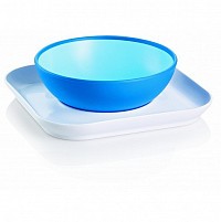 Talířek a miska MAM Baby Bowl & Plate 6+ měsíců Talířek a miska MAM Baby Bowl & Plate 6+ měsíců
