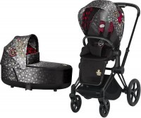 Kočárek CYBEX Priam Lux Seat Fashion Rebellious 2021 včetně korby, podvozek Priam