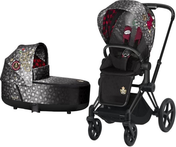 Kočárek CYBEX Priam Lux Seat Fashion Rebellious 2021 včetně korby, podvozek Priam