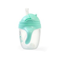 BABYONO Hrnek učicí s brčkem 6m+