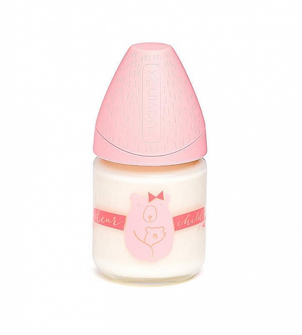 Suavinex MFL Láhev SKLO 120 ml anatomická savička
