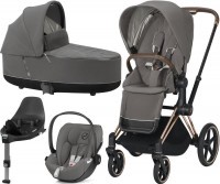 Kočárek CYBEX Set Priam Rosegold Seat Pack 2021, Lux Carry Cot včetně Cloud Z i-Size a base Z