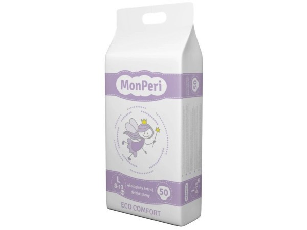 MonPeri Jednorázové dětské plenky ECO comfort L