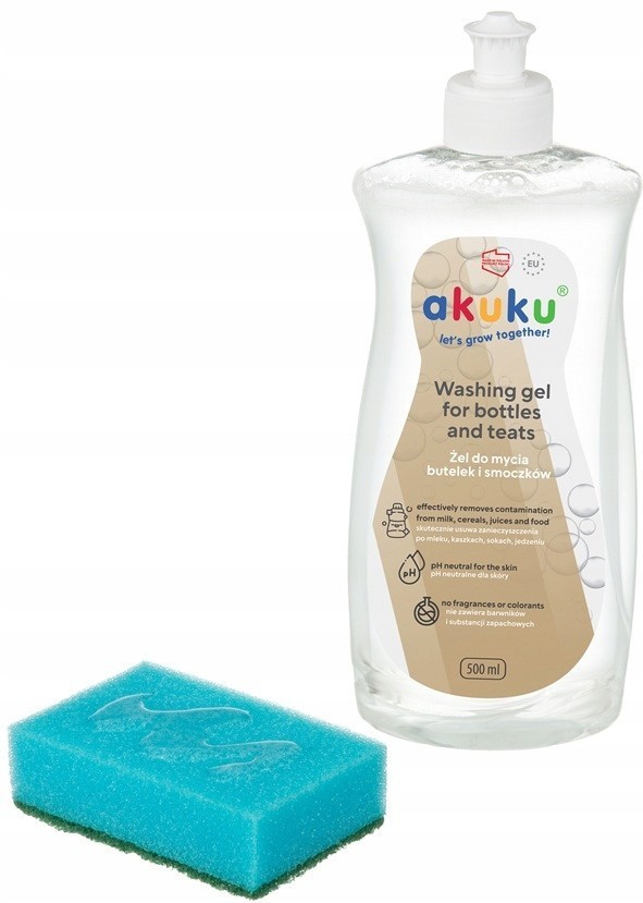 AKUKU Čisticí gel na lahve a savičky 500 ml