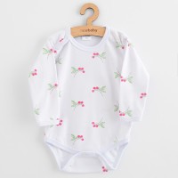 NEW BABY Kojenecké celorozepínací body New Baby Classic II raspberry