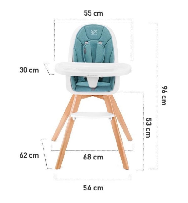 KINDERKRAFT SELECT Židlička jídelní 2v1 Tixi Premium