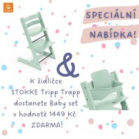 AKČNÍ SET Stokke® Tripp Trapp® židlička + Baby Set AKČNÍ SET Stokke® Tripp Trapp® židlička + Baby Set