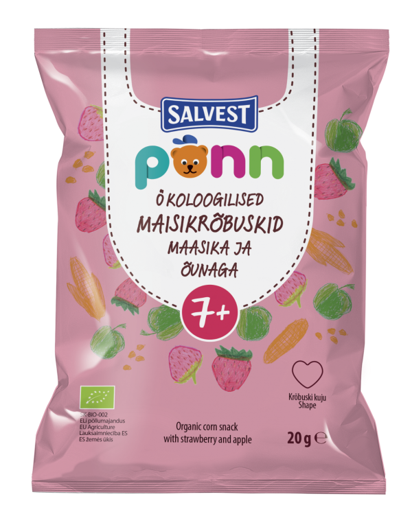 SALVEST Põnn BIO Jahodové křupky (20 g)