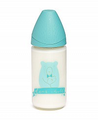 Kojenecká láhev Suavinex Meaningful life, skleněná, 240ml