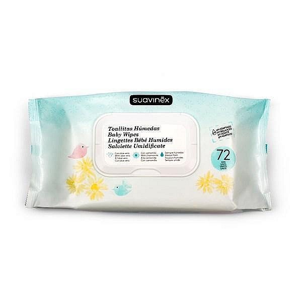 Suavinex HYGIENICKÉ VLHKÉ kapesníčky 72 ks