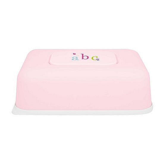 Bébé-jou Box na čistící ubrousky ABC růžová