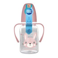 CANPOL BABIES Lahev úzkohrdlá s úchyty CUTE ANIMALS 120ml