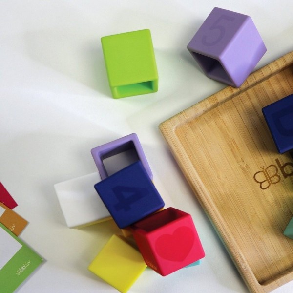 BBLUV Silikonové puzzle Blöx