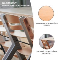 KINDERKRAFT Židlička jídelní Enock