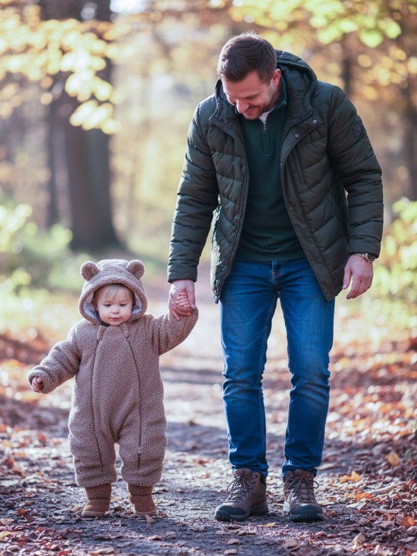 NEW BABY Kojenecký zimní overal bez šlapek Teddy Winter