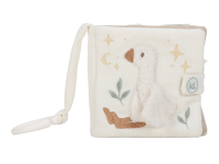 LITTLE DUTCH Závěsná textilní knížka s aktivitami Newborn Naturals