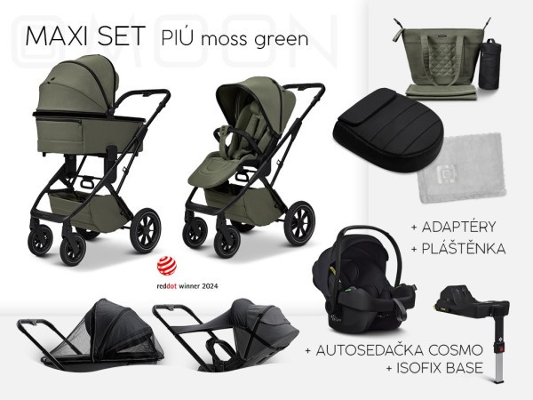 MOON PIÚ MAXI SET Kombinovaný kočárek