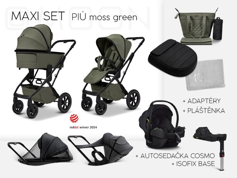 MOON PIÚ MAXI SET Kombinovaný kočárek