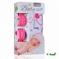 Baby set - bambusová osuška + kočárkový kolíček