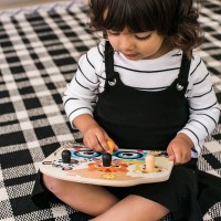 BABY EINSTEIN Hračka dřevěná puzzle Friendy Safari Faces HAPE 12m+
