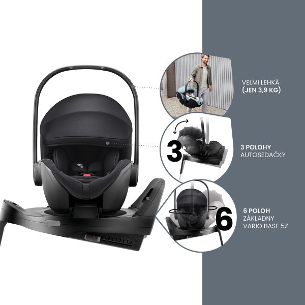 BRITAX  Set Autosedačka Baby-Safe Pro  40-85 cm + Vario Base 5Z Bundle