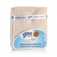 KIKKO Dětské pleny z biobavlny Organic Bird Eye Natural (5ks)