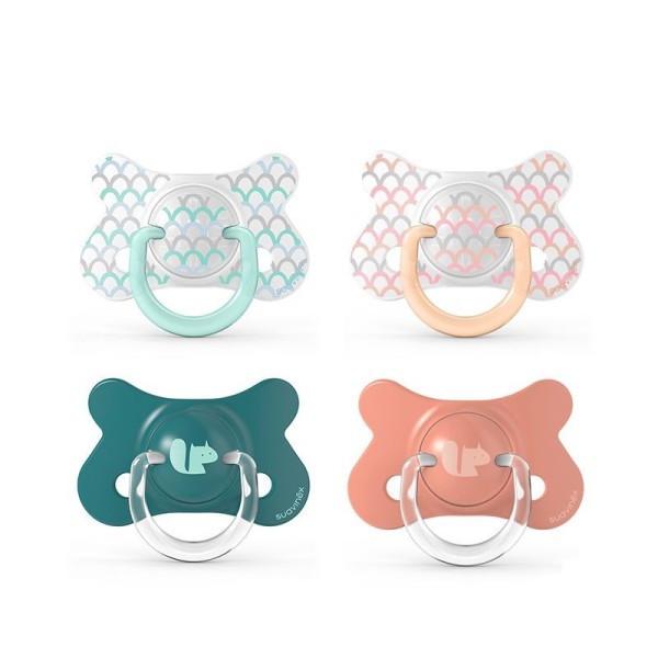 SUAVINEX | Dudlík FUSION MEMORIES fyziologický silikon +18m 2 ks