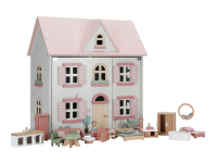 Domeček pro panenky dřevěný - růžový