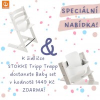AKČNÍ SET Stokke® Tripp Trapp® židlička + Baby Set AKČNÍ SET Stokke® Tripp Trapp® židlička + Baby Set