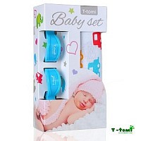 Baby set - bambusová osuška + kočárkový kolíček