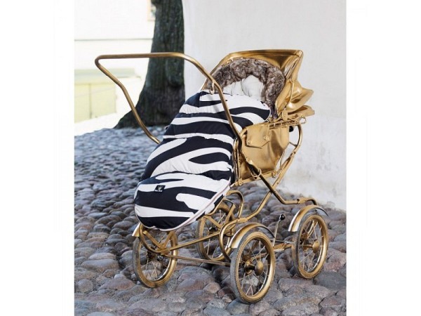 Elodie Details Fusak do kočárku - Zebra Sunshine