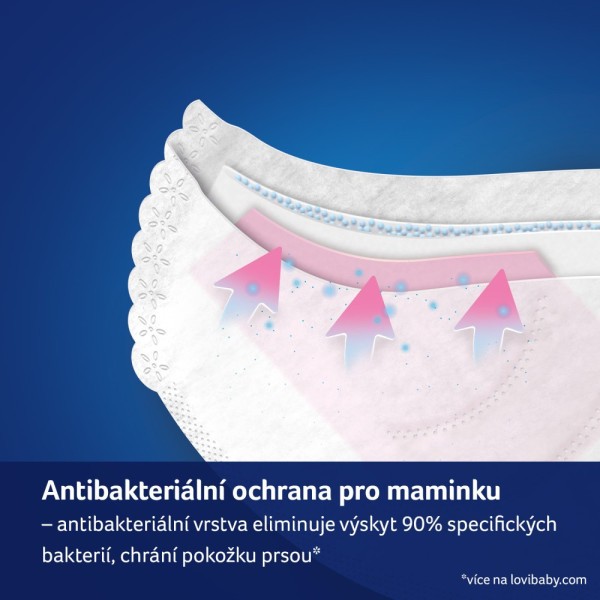LOVI Vložky do podprsenky antibakteriální Discreet Elegance bílé