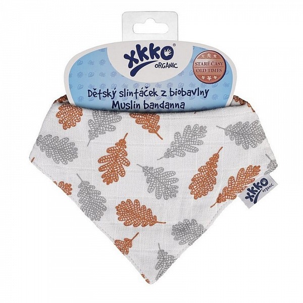 KIKKO Dětský slintáček XKKO Organic Staré časy
