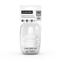 Suavinex SAVIČKA ŠIROKOHRDLÁ Silikon UNI- 2 ks
