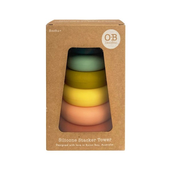 OB Designs Silikonová stohovací věž