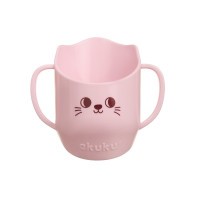 AKUKU Hrneček na učení samostatného pití, šikmý 150 ml