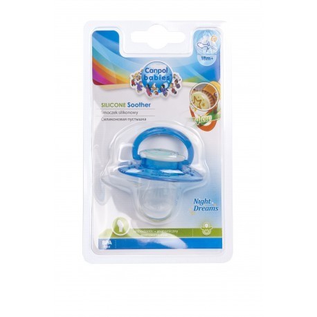 Canpol babies Dudlík 6-18m silikonový anatomický Night Dreams