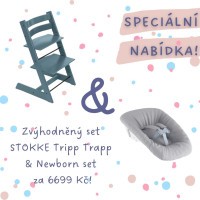 AKČNÍ SET Stokke® Tripp Trapp® židlička + Newborn Set AKČNÍ SET Stokke® Tripp Trapp® židlička + Newborn Set