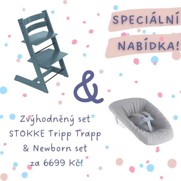 AKČNÍ SET Stokke® Tripp Trapp® židlička + Newborn Set
